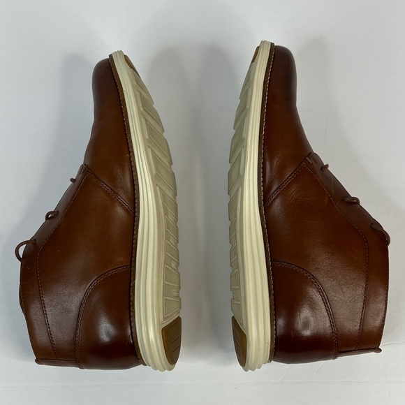 Cole Haan Original Grand Chukka Boots Woodbury & Ivory Leather Mens Size 9.5M US - Picture 5 of 8